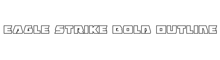 Eagle Strike Bold Outline  フリーフォントのダウンロード
