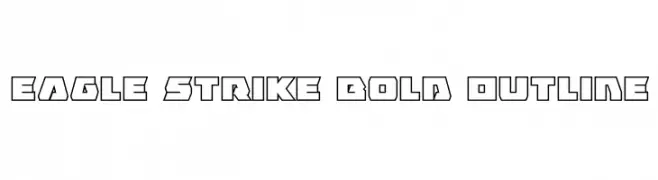 Eagle Strike Bold Outline  Скачать бесплатные шрифты