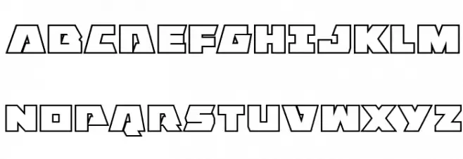 Eagle Strike Bold Outline Schriftart Groß