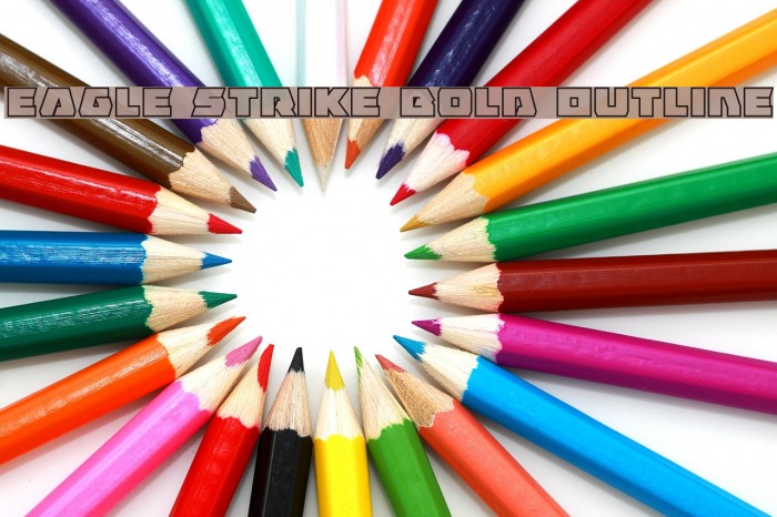 Eagle Strike Bold Outline Font examples