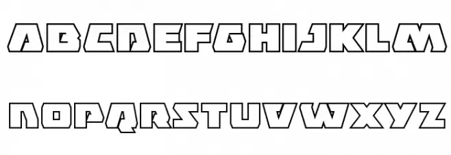 Eagle Strike Bold Outline 字体 小写