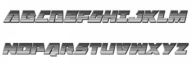 Eagle Strike Chrome Italic خط أحرف كبيرة
