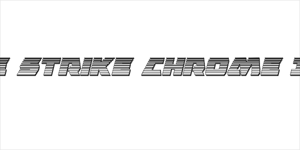 Eagle Strike Chrome Italic Logo