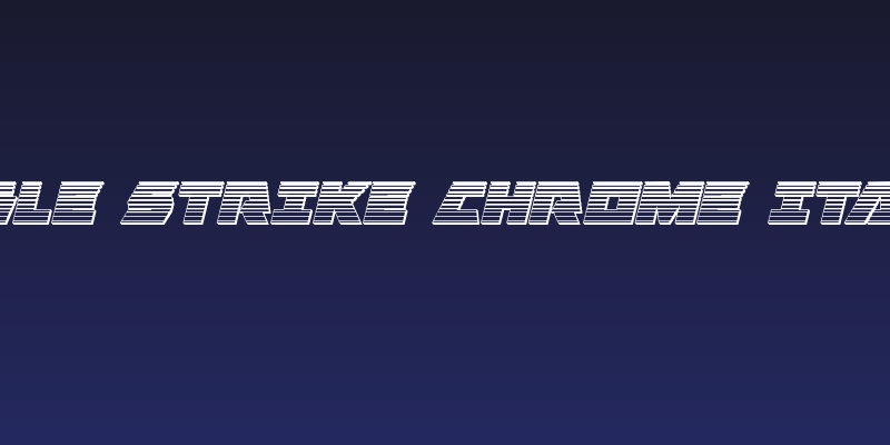 Eagle Strike Chrome Italic Social Header
