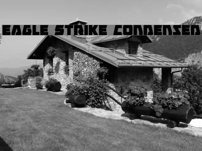 Eagle Strike Condensed Font examples