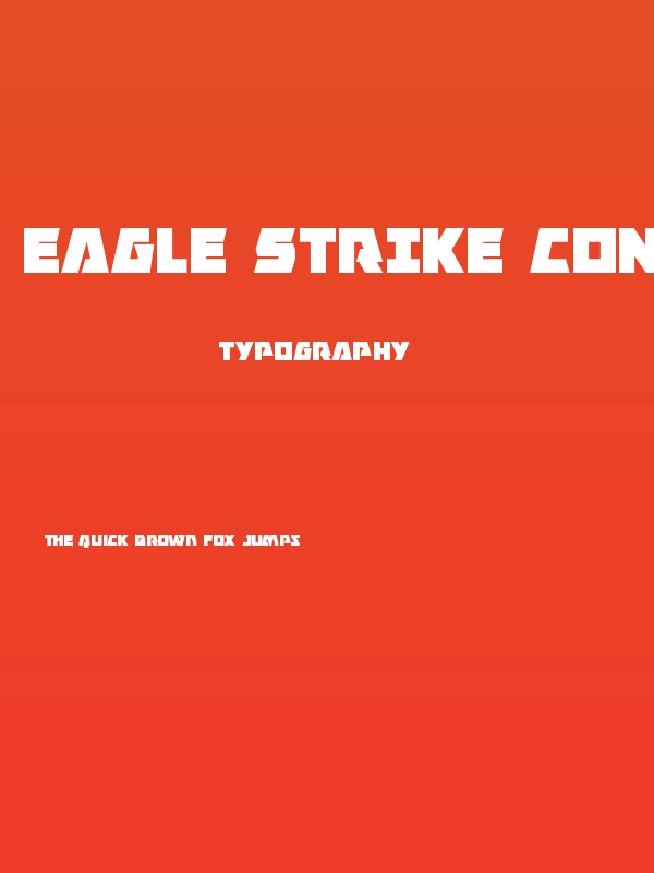 Eagle Strike Condensed Poster