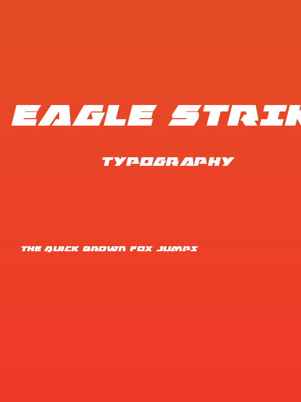 Eagle Strike Expanded Italic Poster