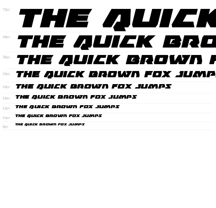 Eagle Strike Expanded Italic Waterfall