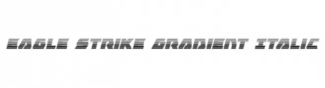 Eagle Strike Gradient Italic  les polices de caractères gratuit tlcharger