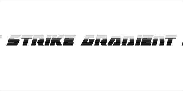 Eagle Strike Gradient Italic Logo