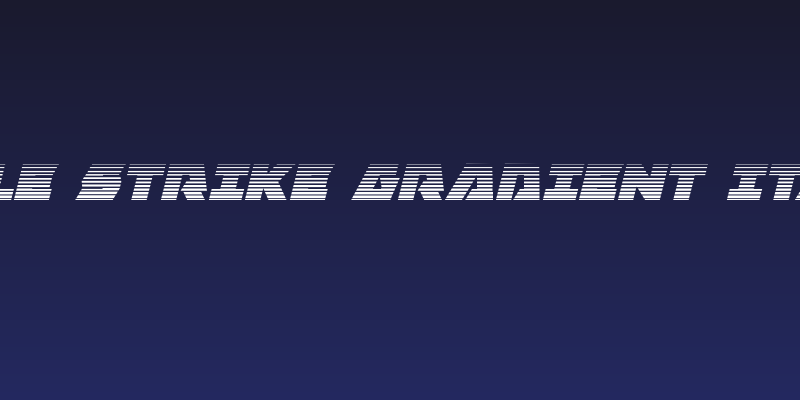 Eagle Strike Gradient Italic Social Header