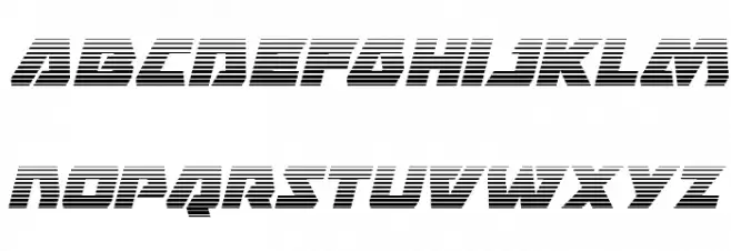 Eagle Strike Gradient Italic フォント 小文字