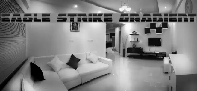 Eagle Strike Gradient Font examples