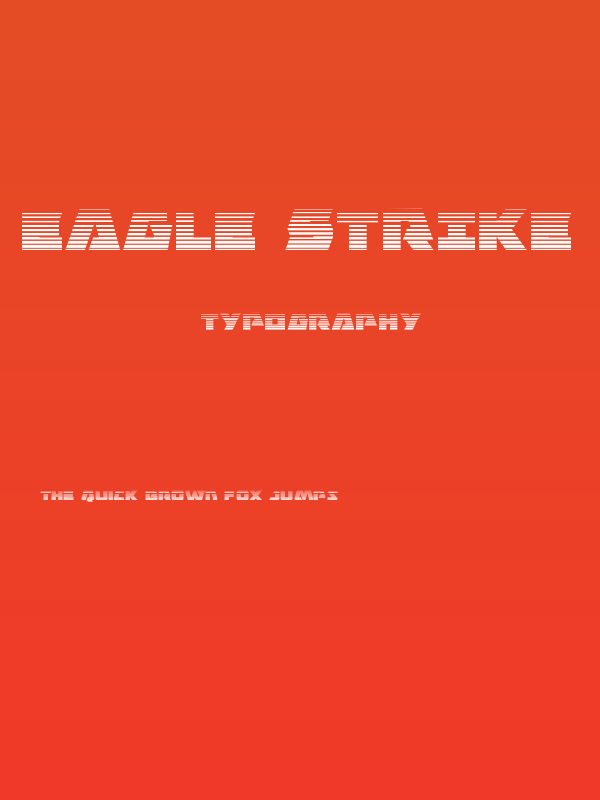 Eagle Strike Gradient Poster