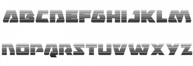 Eagle Strike Gradient Schriftart Kleinbuchstaben