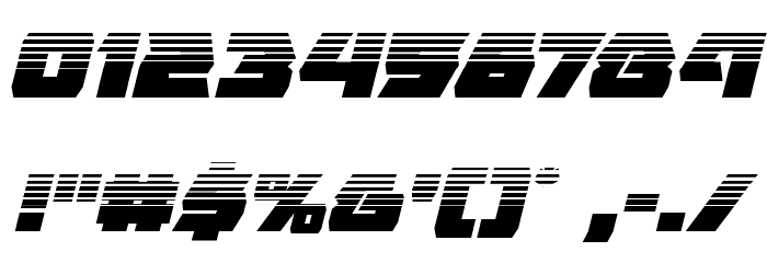 Eagle Strike Halftone Italic Font OTHER CHARS