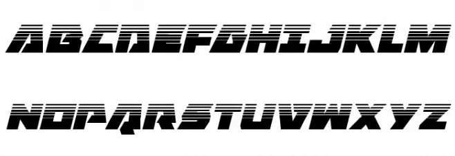 Eagle Strike Halftone Italic フォント 大文字
