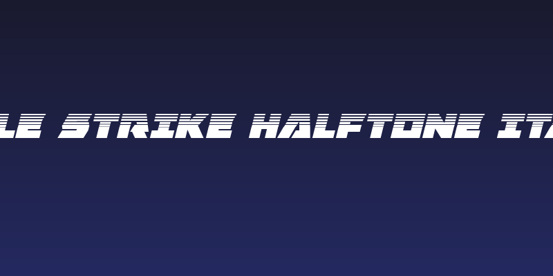 Eagle Strike Halftone Italic Social Header