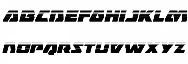 Eagle Strike Halftone Italic Шрифта строчной