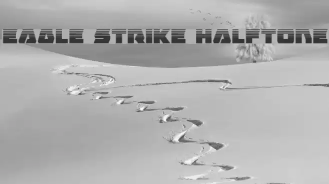 Eagle Strike Halftone फ़ॉन्ट examples
