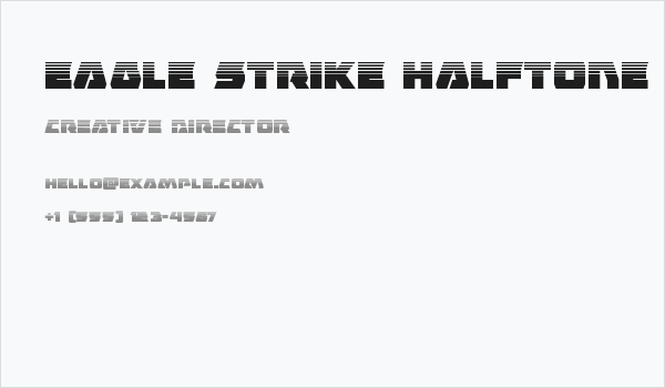 Eagle Strike Halftone Business Card