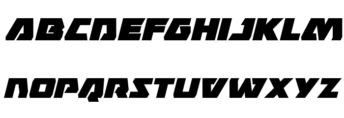Eagle Strike Italic Font LOWERCASE