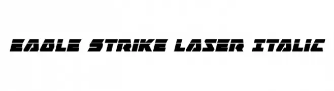 Eagle Strike Laser Italic  नि: शुल्क फ़ॉन्ट्स डाउनलोड