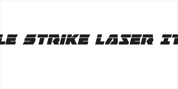 Eagle Strike Laser Italic Logo