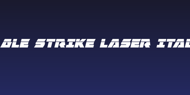 Eagle Strike Laser Italic Social Header