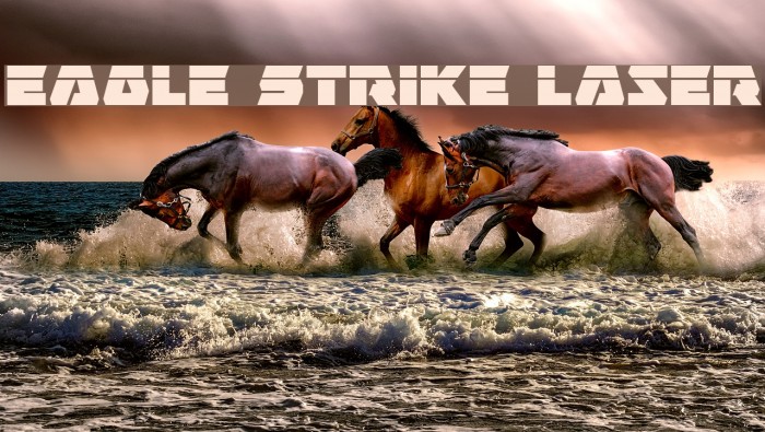 Eagle Strike Laser Font examples