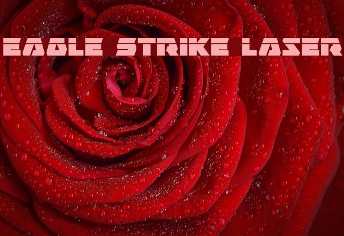Eagle Strike Laser Font examples
