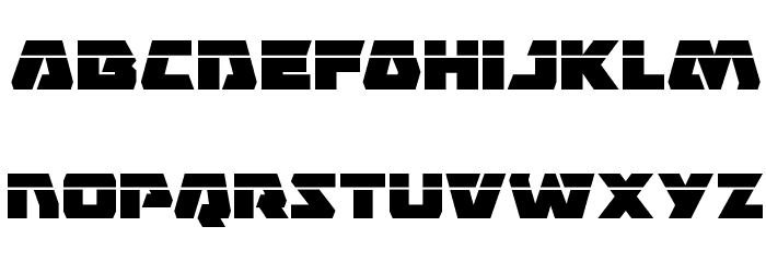 Eagle Strike Laser Font LOWERCASE
