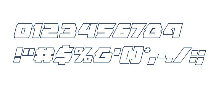 Eagle Strike Outline Italic Other Characters