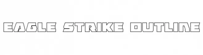 Eagle Strike Outline  les polices de caractères gratuit tlcharger