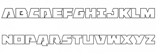 Eagle Strike Outline Polices MAJUSCULES
