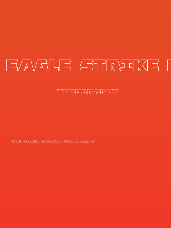 Eagle Strike Outline Poster