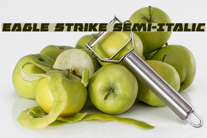 Eagle Strike Semi-Italic Font examples