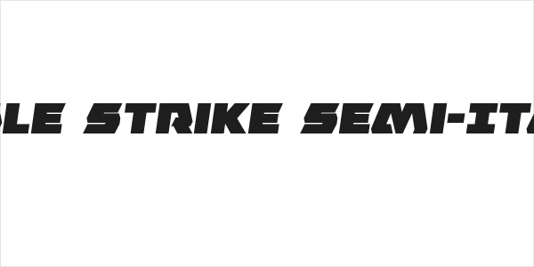 Eagle Strike Semi-Italic Logo