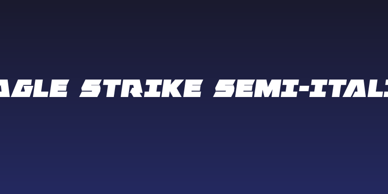 Eagle Strike Semi-Italic Social Header