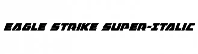 Eagle Strike Super-Italic  Frei Schriftart Herunterladen