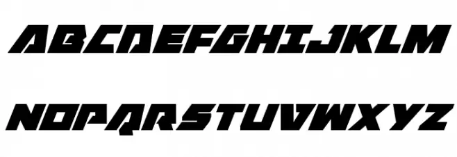 Eagle Strike Super-Italic Caratteri MAIUSCOLE