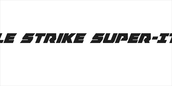 Eagle Strike Super-Italic Logo