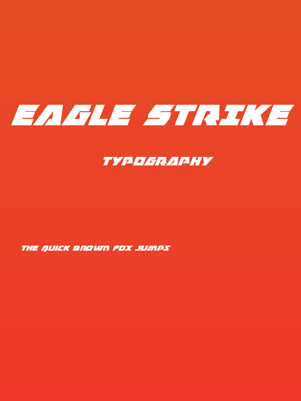 Eagle Strike Super-Italic Poster