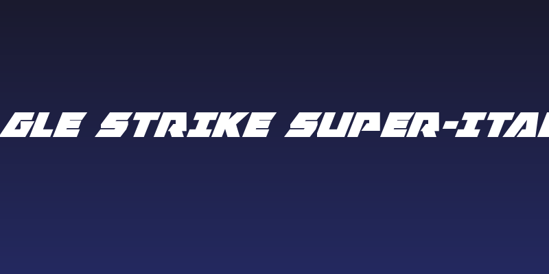Eagle Strike Super-Italic Social Header