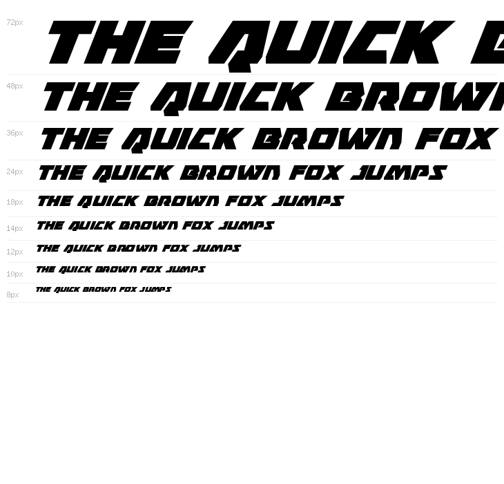 Eagle Strike Super-Italic Waterfall