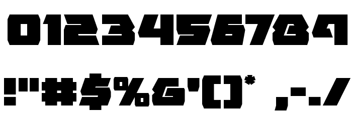 Eagle Strike Font OTHER CHARS