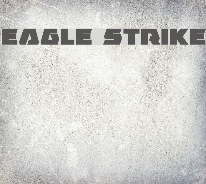 Eagle Strike Font examples
