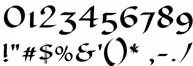 EagleLake-Regular Font OTHER CHARS
