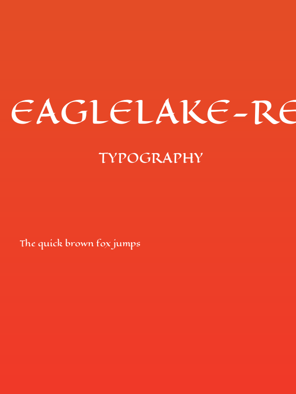 EagleLake-Regular Poster