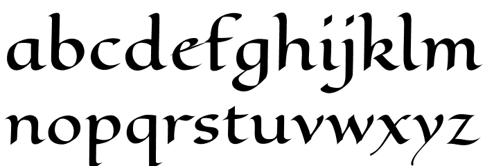EagleLake-Regular Font LOWERCASE